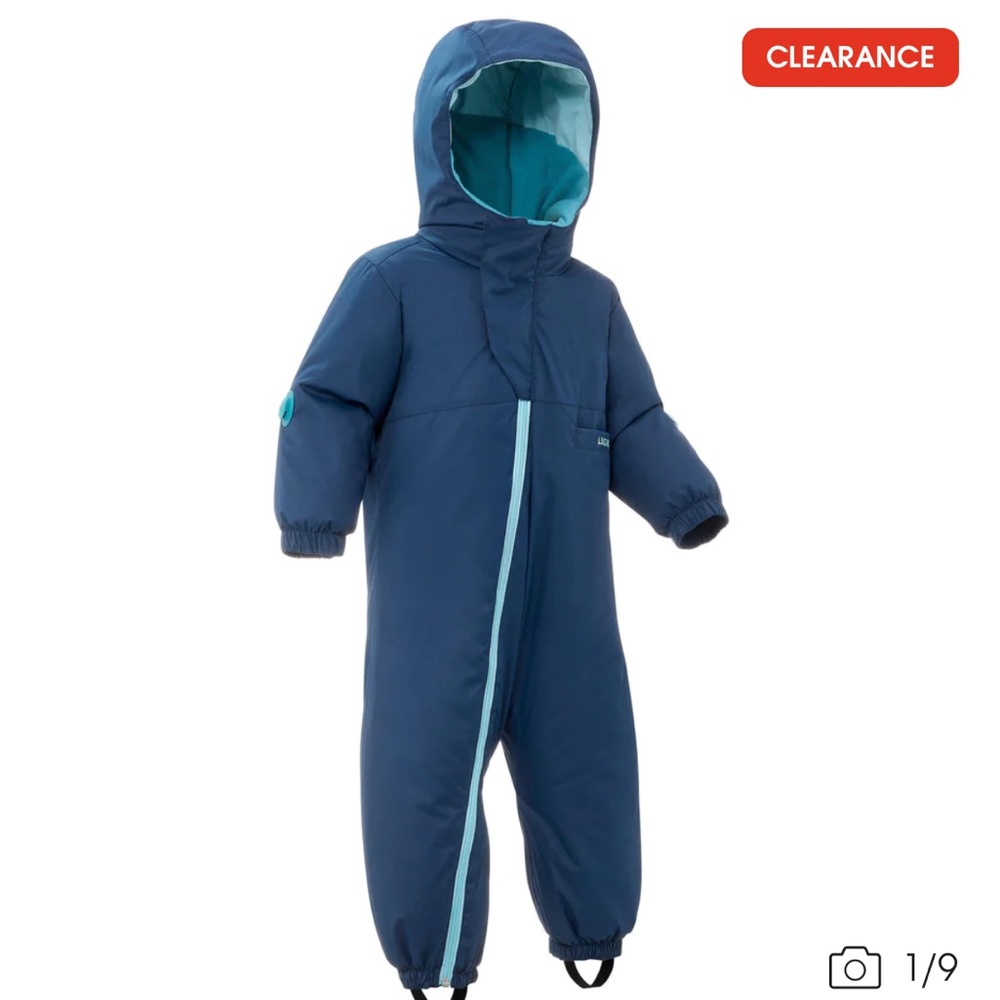 Blue Lugik infant one piece snow suit size 18 months, great condition, worn 2x